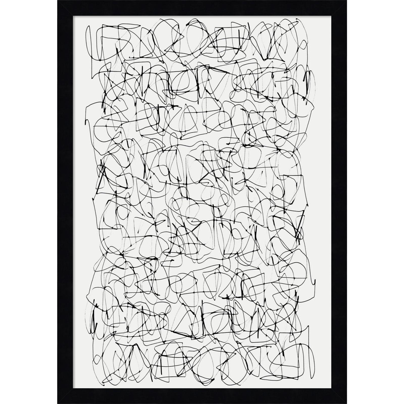 Circuitry by Dan Hobday, 21" H X 15" W, Black