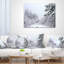 Oreiller en paysage de forêt frosted-29073686-29073687