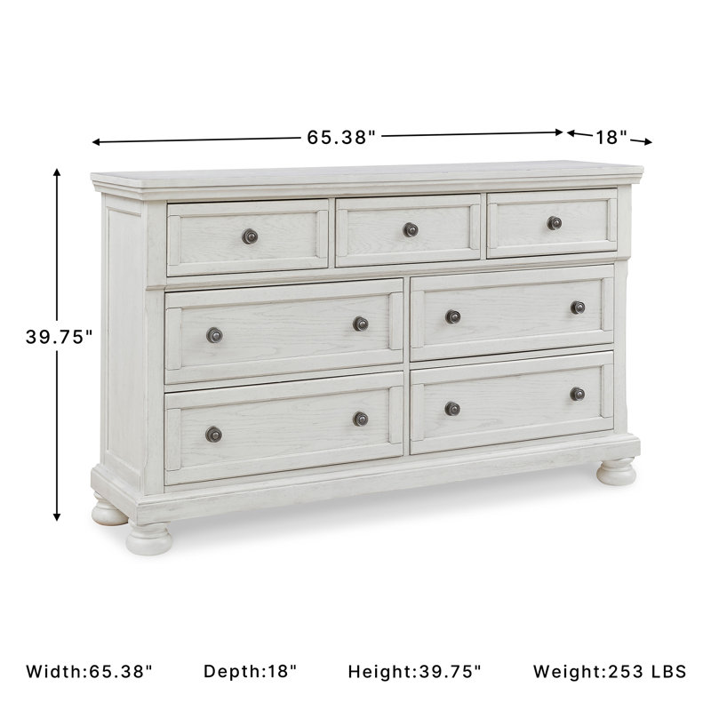 Geovana 7 Drawer Double Dresser
