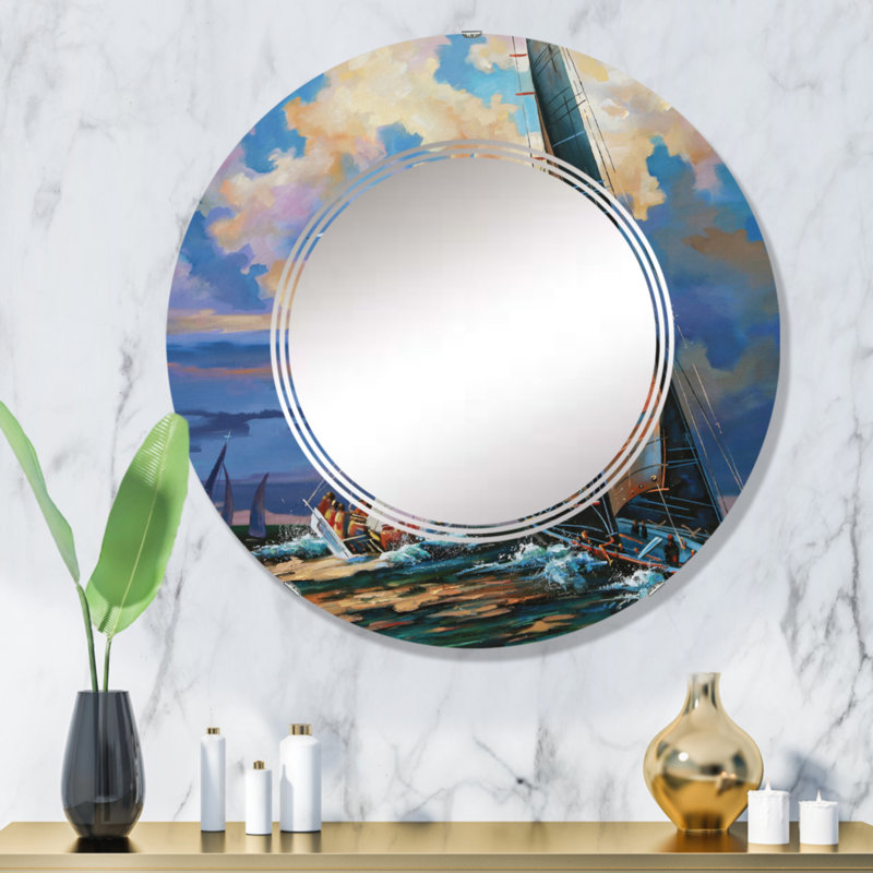 Circle Mirror, 32" x 32"