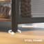 LED Wine Cabinet With Charging Station Glass Holders