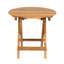 Aucune table d’appoint extérieure en bois d’acacia pliable et réglable