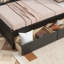 Twin Size L-shaped Bookcases Bed with Power Outlets-789715438