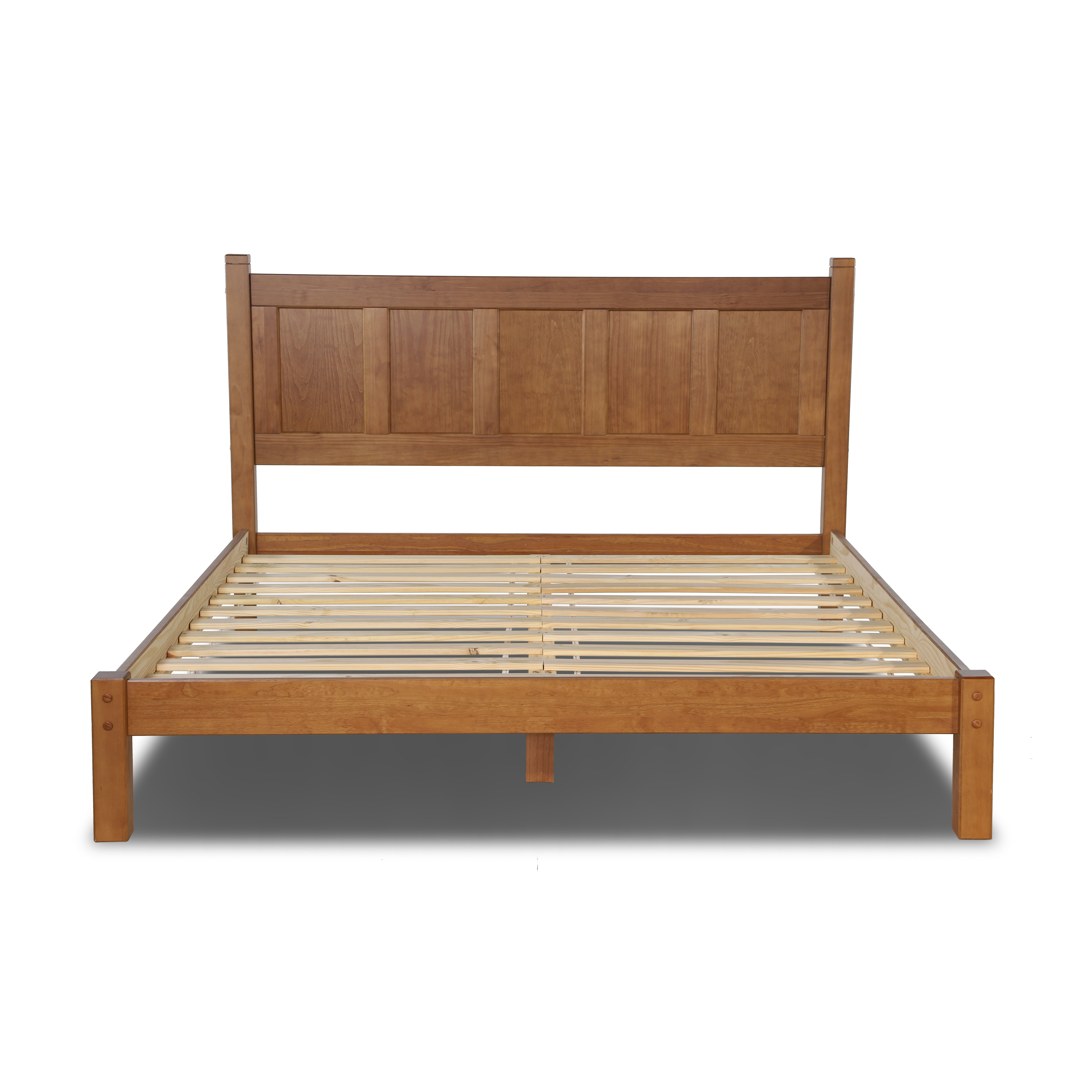 Shaker Solid Wood Panel Bed - King