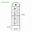 Ensemble de 2 treillis de jardin en métal 71 po x 19,7 po antirouille pour plantes grimpantes