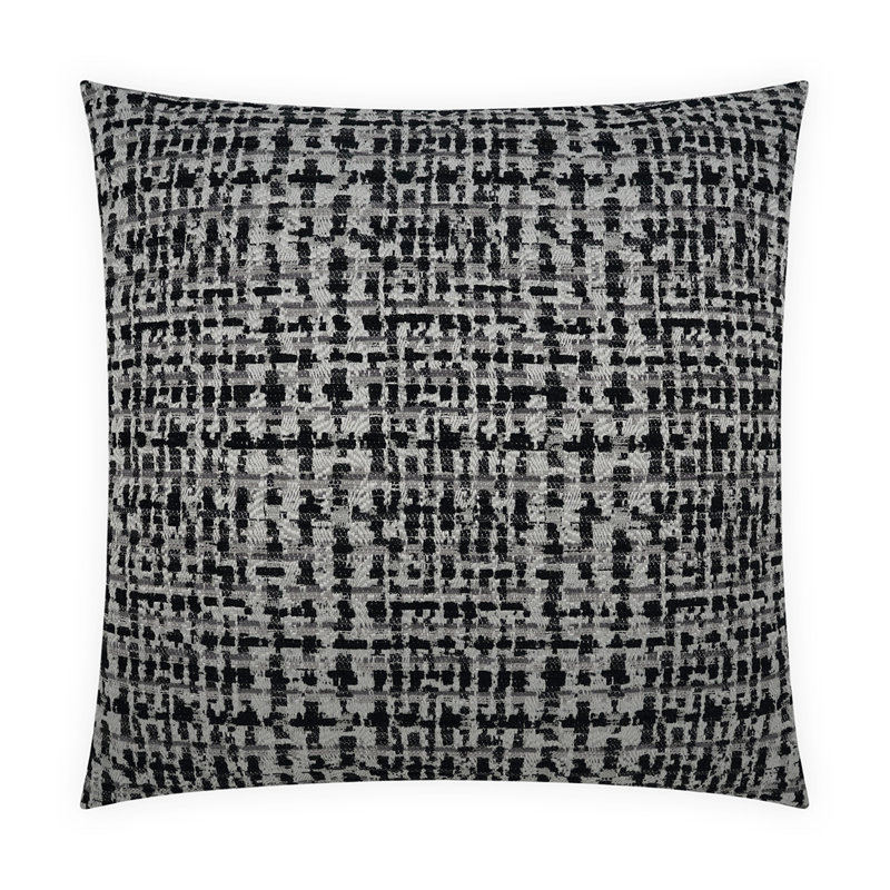 Mazzy Pillow Cover & Insert, Square 20", Black