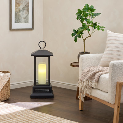 duraflame® 28" Electric Infrared Lantern Heater with Remote - Black