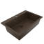 Évier de cuisine à simple cuve encastrable 33 po x 22 po Karran Quartz-61825441