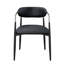 Chaise avec accoudoirs en cuir synthétique Gavan (ensemble de 2)