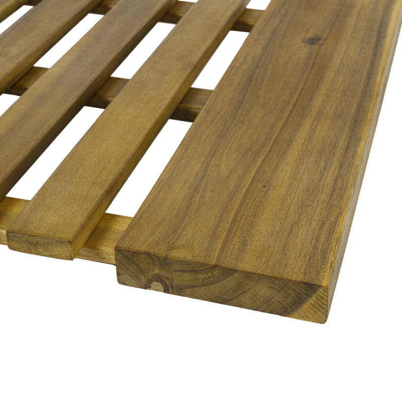 Tapis de douche intérieur / extérieur Paige Modern Classic, Rectangle 32" L x 20" W, Naturel