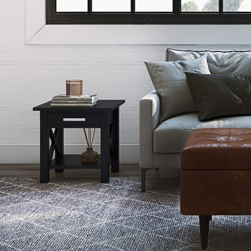 Moderne - Table de bout - Noir, Noir