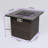 30inch Outdoor Propane Gas Fire Pit Table Gas ,with Lid,Glass Rocks and Rain Cover