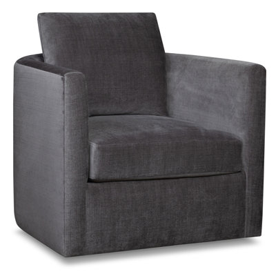 Carmella Upholstered Swivel Barrel Chair