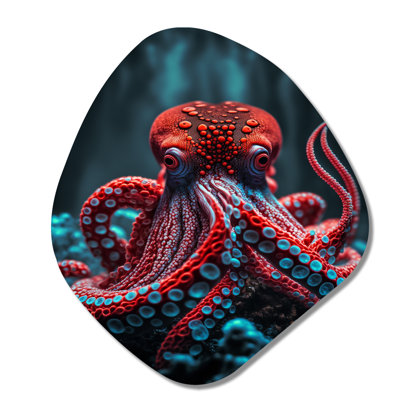 Manfredi - Animal Octopus Nebula Shape Asymmetric Metal Wall Art
