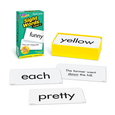 « sight words »-1 carte flash de niveau