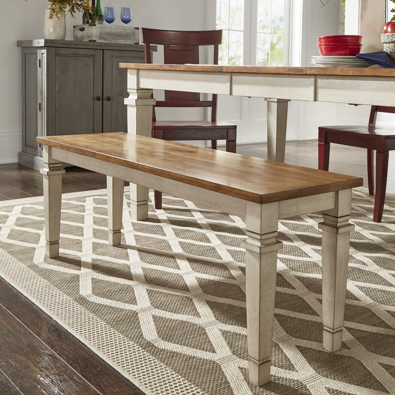 Fortville Upholstered Bench, Antique White