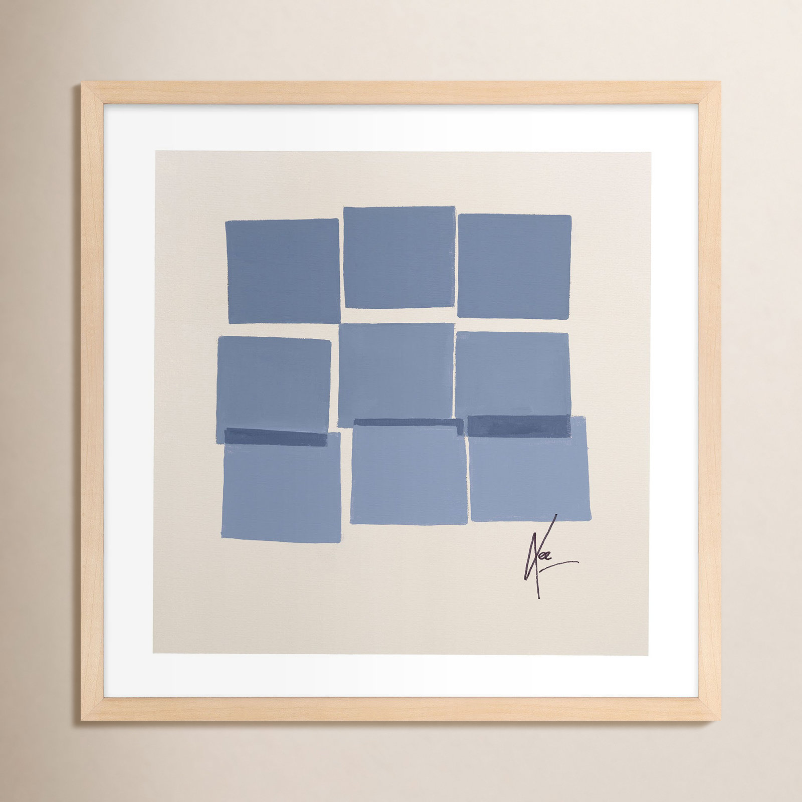 Reflection 1 by Lee Lessem, Brown, 30" H x 30" W x 1.25" D