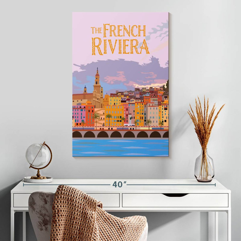 Gillard The French Riviera, 30" H x 20" W