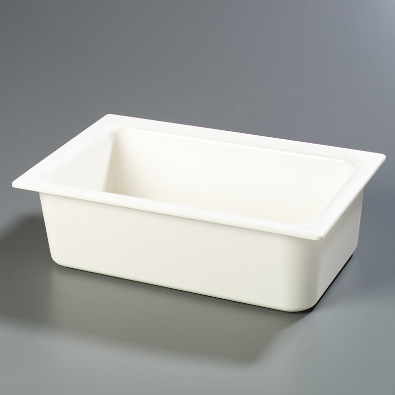Carlisle Food Service Products Coldmaster® 3.75 Gallons Rectangle Plastic Food Storage Container, White