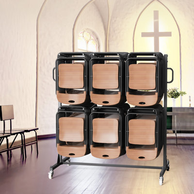 Heavy-Duty Folding Chair & Table Cart – 1000 lbs Capacity with Wheels and Weather Cover