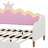 Extending Daybed With LED Lights, Modern Upholstered Daybed With Crown Headboard-446571062