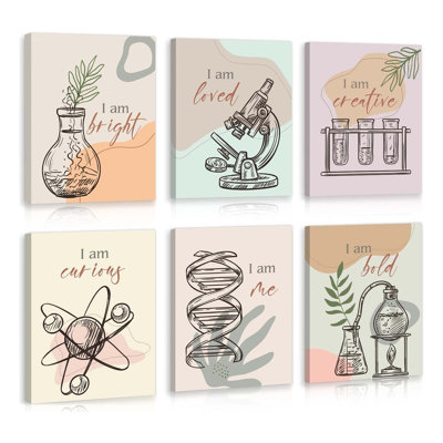 6 Piece Wrapped Canvas Print