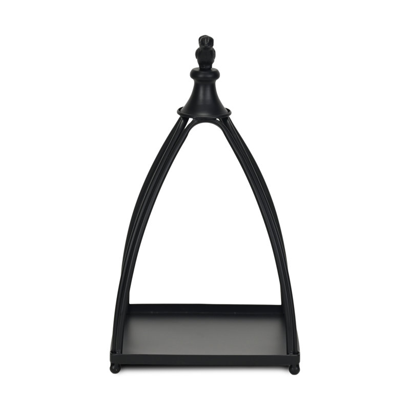 Mini lanterne de table courbée Veldra, Noir, noir, noir, noir