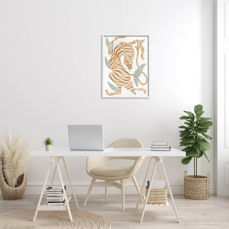 Art contemporain, art de la giclée par Lil 'Rue, H 30 po x l 24 po x P 1,5 po, Giclée encadrée blanc bord de mer