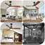 132CM Ceiling Fan with LED Light and Remote Control-77690104-77690111
