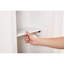 Console de 70 po avec foyer de style style contemporain, matériau, solution de rangement élégante, salon / chambre à coucher, conception de foyer sur pied cerise / blanc de 70 po, concept de tablette ouverte,