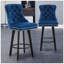 Tabourets de bar rotatifs modernes Tabourets de bar en velours Tabourets de bar capitonnés à boutons Rivet pour îlot de cuisine, bistro, avec anneau de traction en métal Robuste repose-pieds Grand bar pour la maison-1968054101