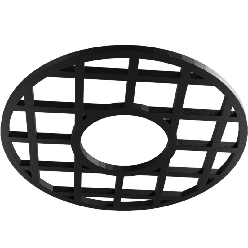 Médaillon de plafond 32 po x 32 po x P 11,5 po x P 1 po O'Neal, Noir, H 32 po x l 32 po x P 1 po
