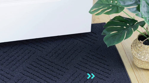 Khaki Premium Indoor Outdoor Mat Rubber Backing Non Slip Super Absorbent  Resist Dirt Entrance Rug