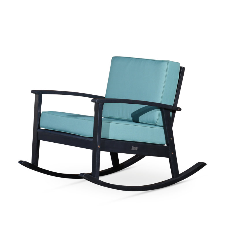 Chaise berçante en eucalyptus