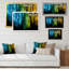 «Glowing Lights Matrix Art», reproduction sur toile-424330884-424331007