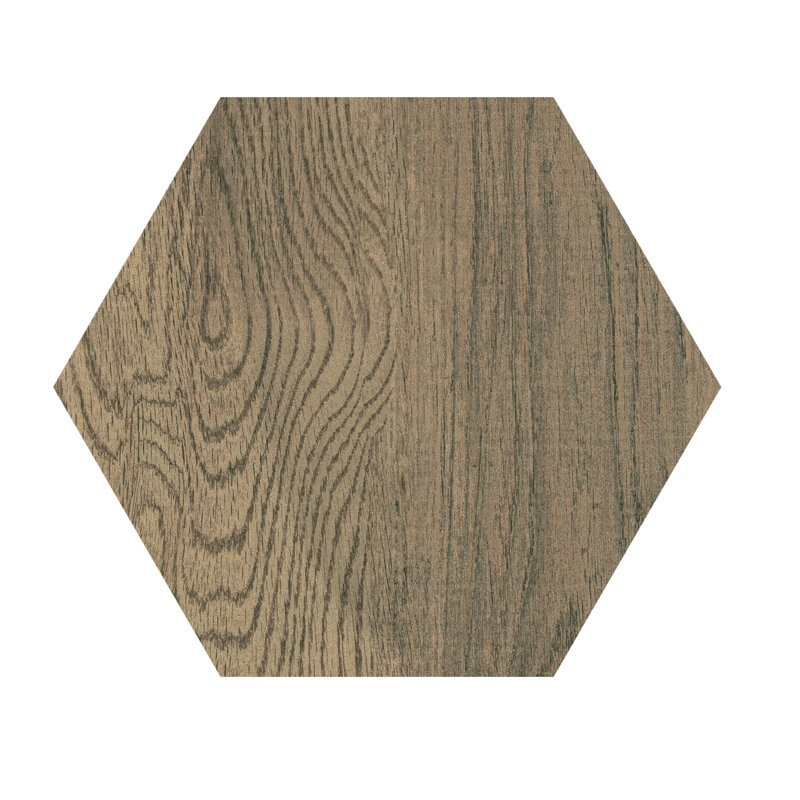 Daltile Sleigh Creek 8-inch Hexagon Glazed Porcelain Wood Look Tile (25 PC Per Carton) (9.37 SQFT Per Carton)