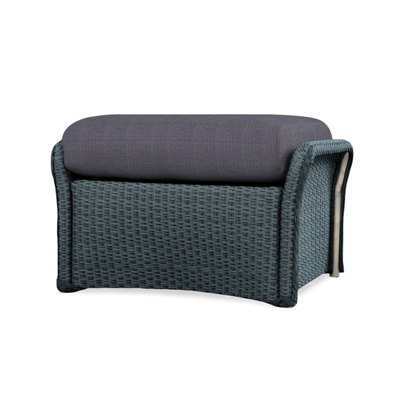 Weekend Retreat Outdoor Ottoman, Beach Navy, Mink