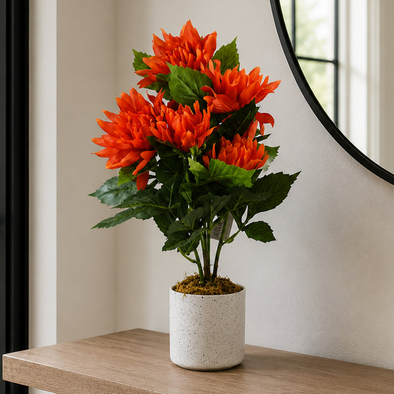 55 cm H Artificial Eucalyptus in Plastic Pot