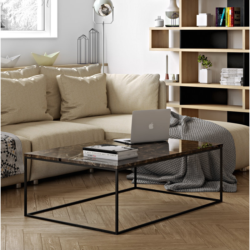 Tonya Frame Coffee Table, Green, Black