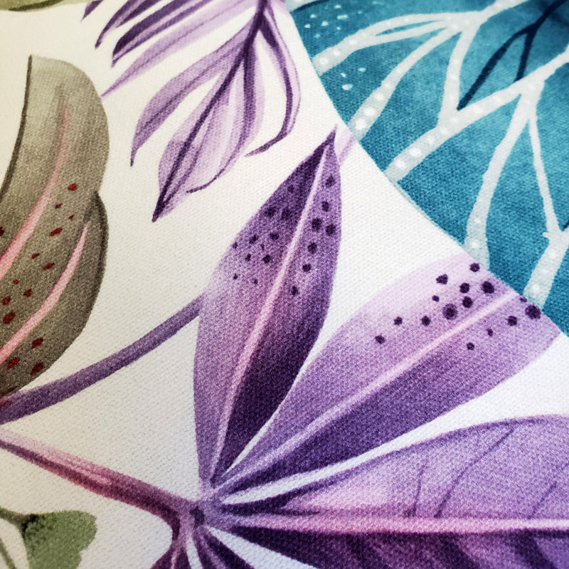 Floral Cotton Throw Pillow