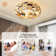 19.7" Modern Black Metal Frame Caged Ceiling Fans With Lights And 6 Speeds Reversible Motor Remote