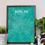 Berlin City Map - No Frame Print-802868988