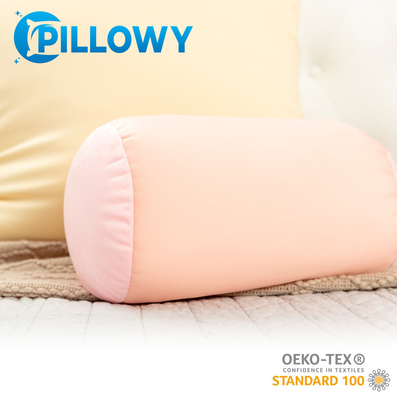 Coussin en microbilles, Crème / pêche