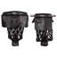GSE Heavy-Duty leatherette Billiard Pool Table Pockets, Set of 6 Pool Table Replacement Pockets  (Black - Diamond)-62147088