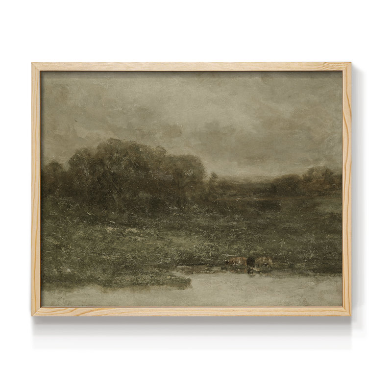Paysages rétro-DCCV III - reproduction encadrée, H 11 po x l 14 po, Naturel