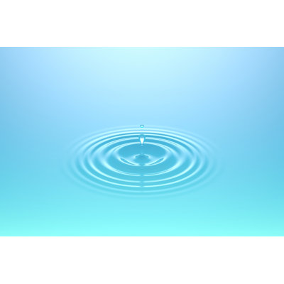 Water Drop Falling - Wrapped Canvas Print