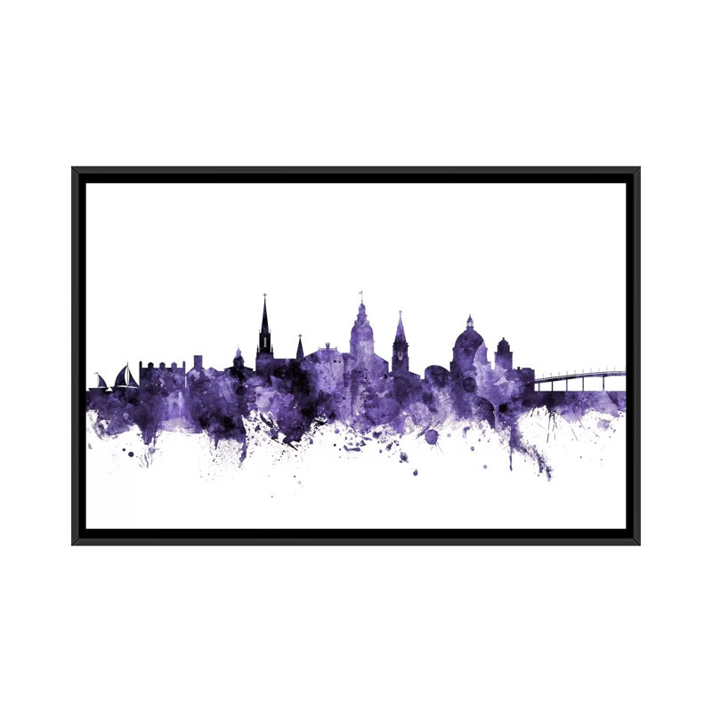 « annapolis, maryland horizon » par michael tompsett, impression sur toile tendue, H 40 po x l 60 po x P 1,5 po, Pas de tapis