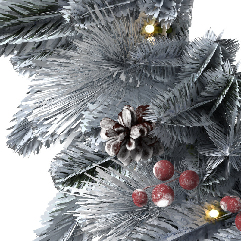 Anisia Faux Lighted Plastic 60cm Wreath
