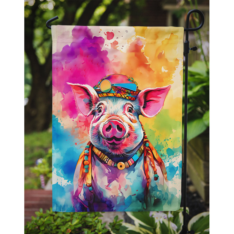 Drapeau de jardin hippie
