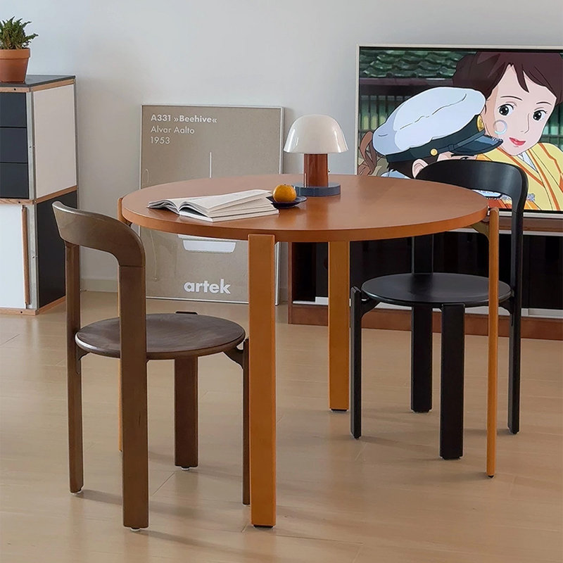 Table de salle à manger Burlywood, H 29,33 po x L 39,37 po x l 39,37 po